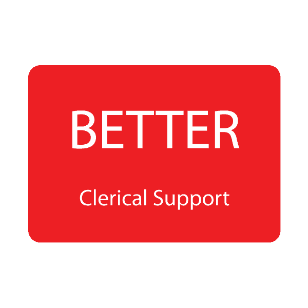 iMedat's transcriptionists offer better clerical support, reducing clinician burnout.
